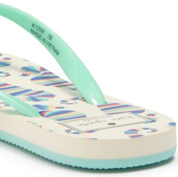 NEW Kate Spade Feldon Flip Flop in Seahorse Print - Picture 4 of 15